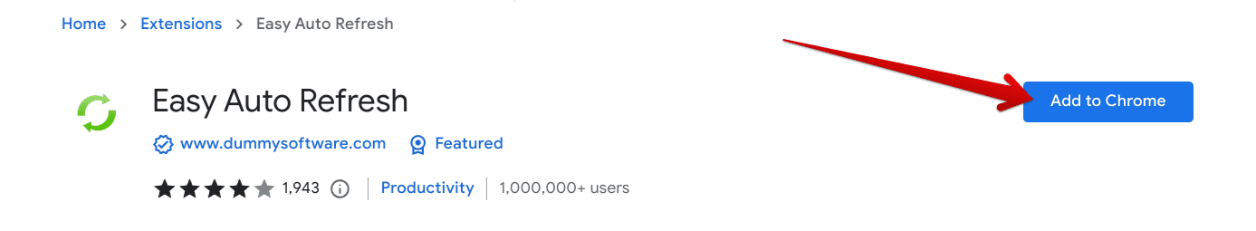 Adding Easy Auto Refresh to Chrome