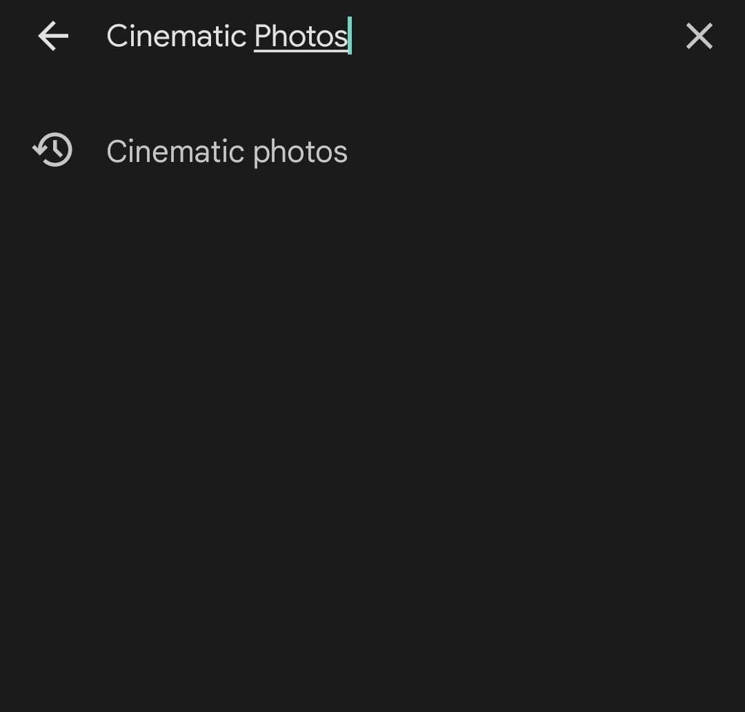 Cinematic photos search