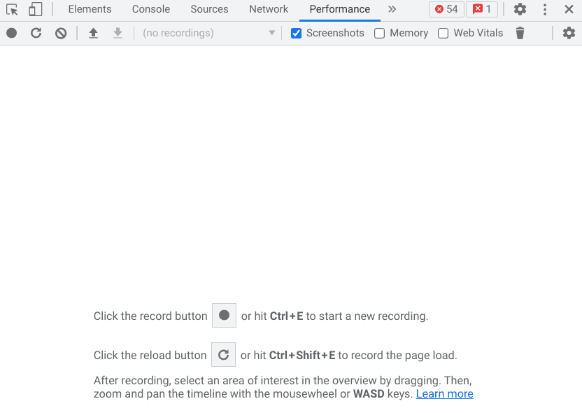 "Performance" in Chrome DevTools