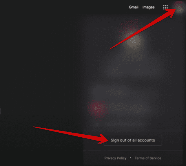 Signing out of all accounts in Google Chrome