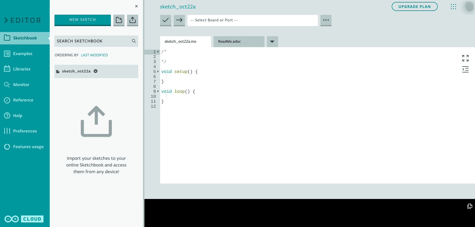 The Arduino Editor on ChromeOS