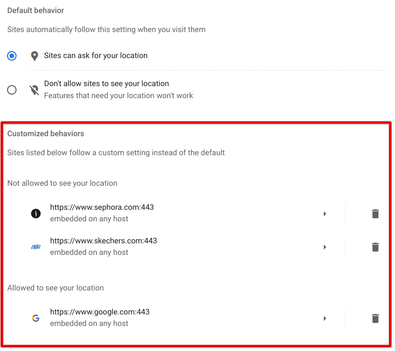 Managing location tracking in Chrome with advanced mechanics