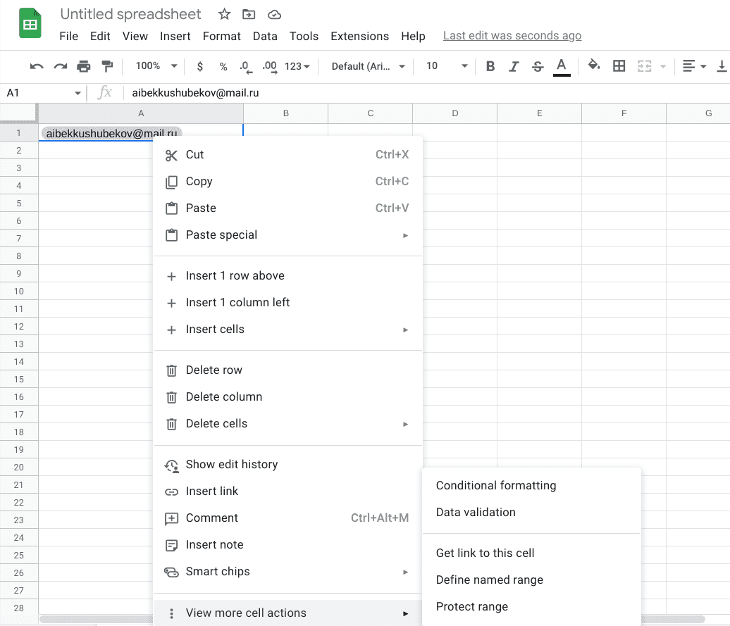 No option to disable People Chips in Google Sheets