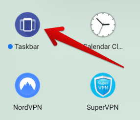 Taskbar app installed