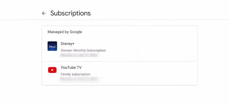 Active Google and non-Google subscriptions