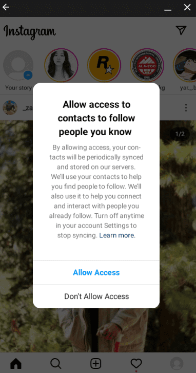 Instagram Google Play Store app on ChromeOS