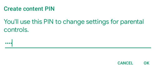 Setting a PIN