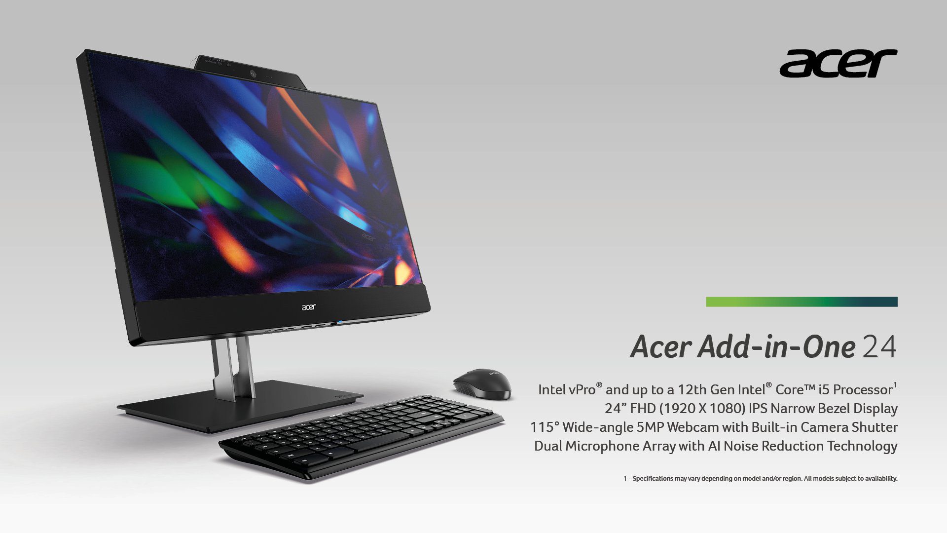 The Acer Add-in-One desktop