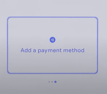 Adding a payment method in Google Pay