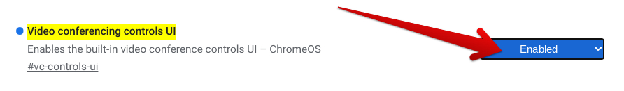Enabling the relevant Chrome flag