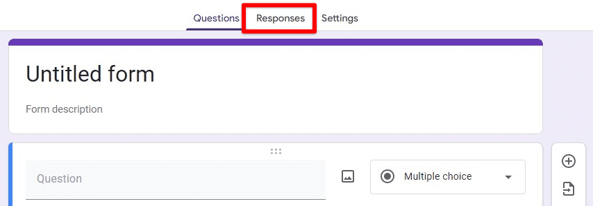 Responses tab