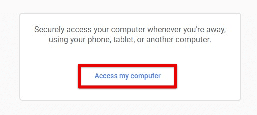 Access my computer button