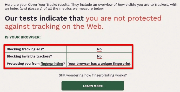 Browser fingerprinting