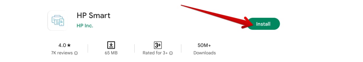 Downloading HP Smart on ChromeOS