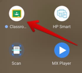 Google Classroom installed