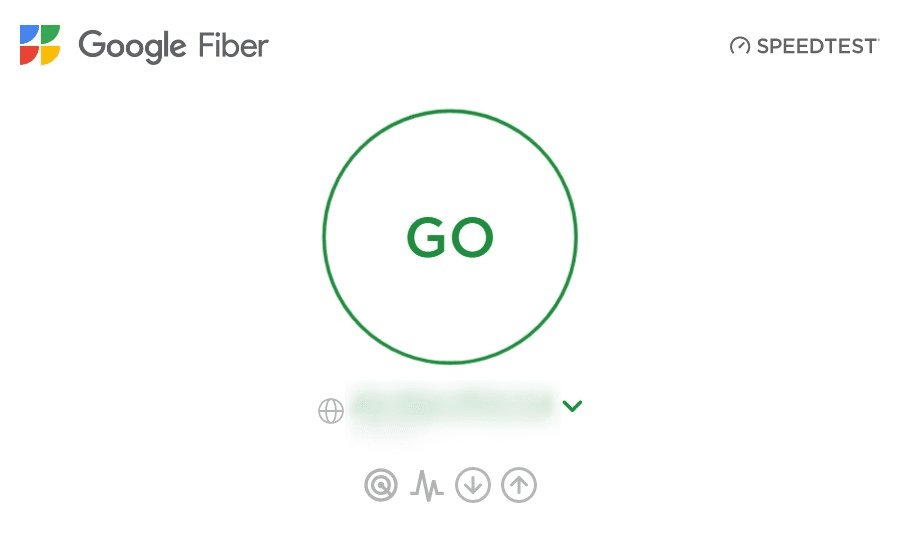 Google Fiber Speed Test