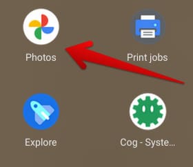 Google Photos installed