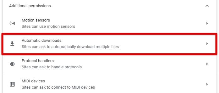 Managing automatic downloads