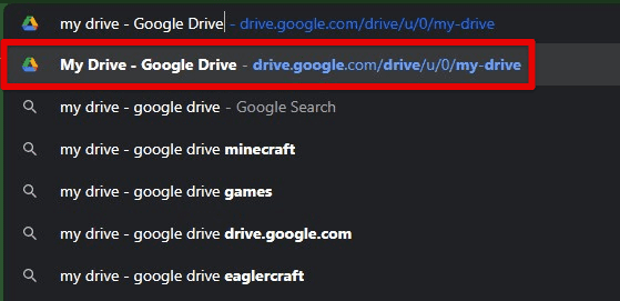 Opening Google Drive directly