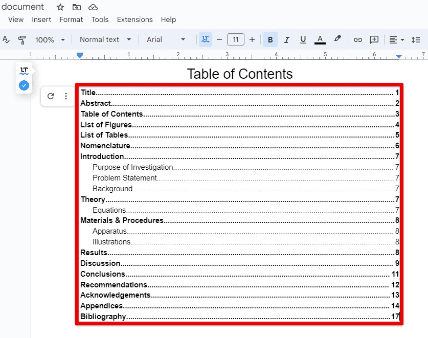 Creating multi-level tables