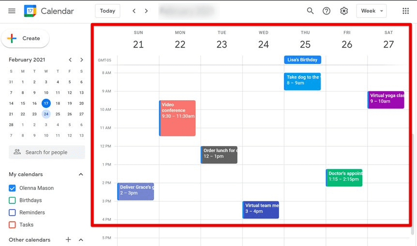 Setting up calendar