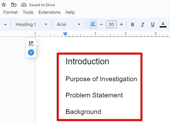 Using appropriate heading levels