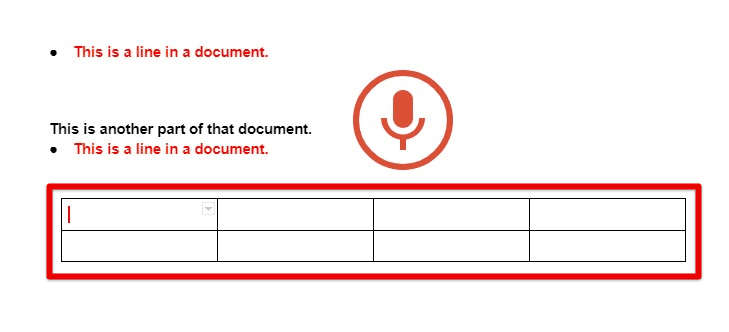 Working with tables