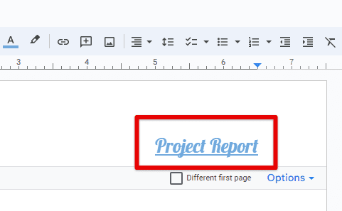 Adjusting header alignment