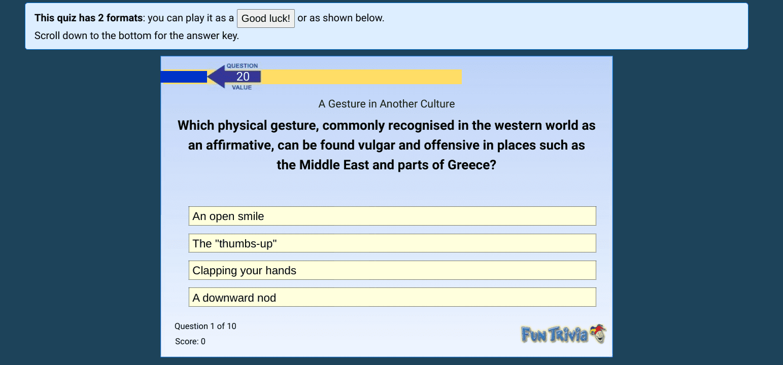 Fun Trivia on ChromeOS