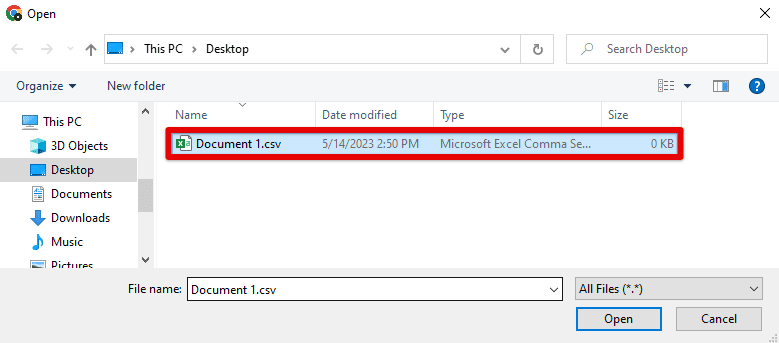 Importing CSV files