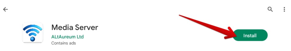 Installing the Media Server Android app on ChromeOS