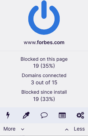 uBlock Origin on Google Chrome