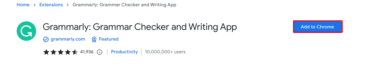 Adding Grammarly to Chrome