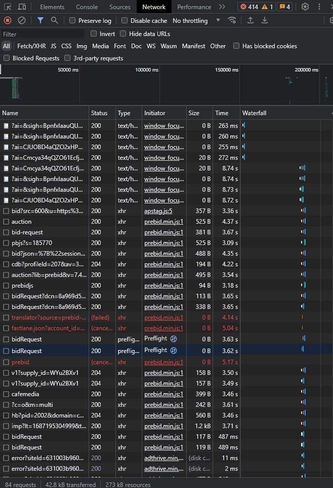 Addressing load speed issues with DevTools