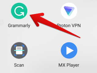 Grammarly installed on ChromeOS