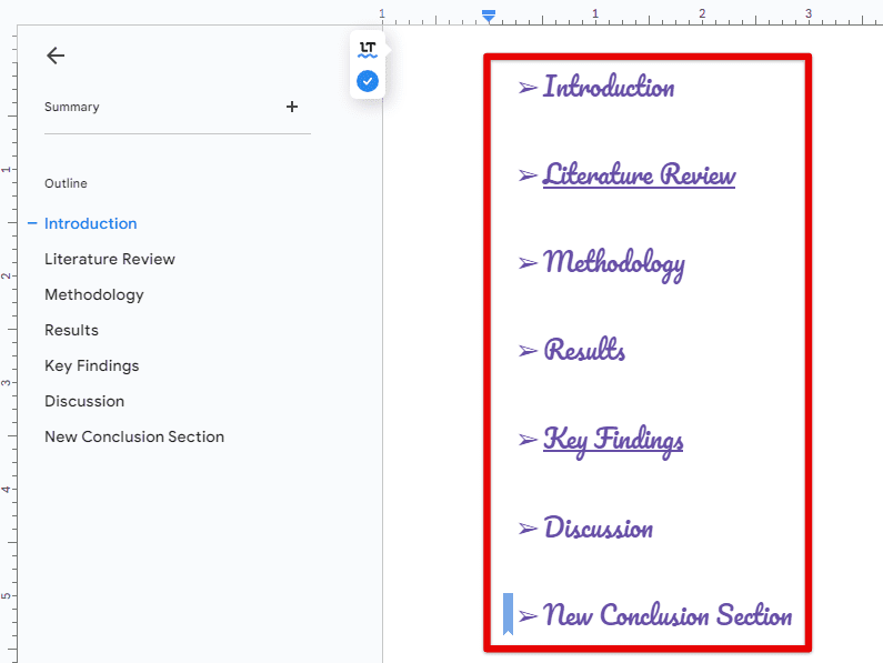 Maintaining document organization