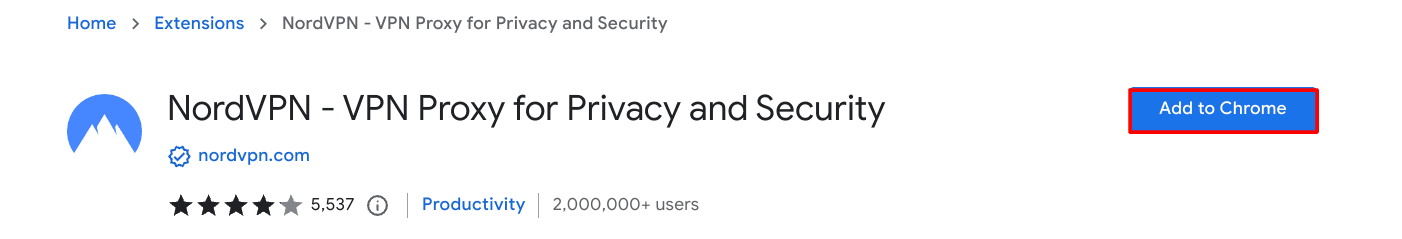 Adding NordVPN to Chrome