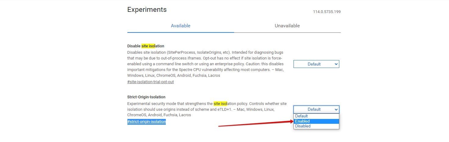 Enabling Site Isolation in Google Chrome