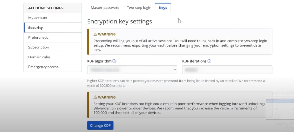 Encryption in Bitwarden