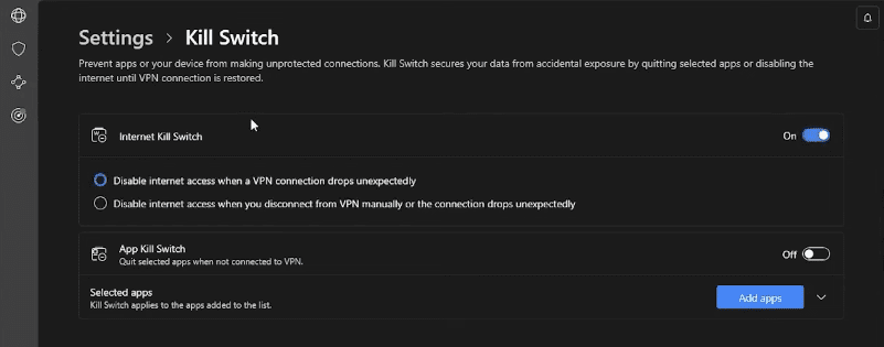 Kill Switch in NordVPN