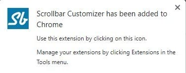 Scrollbar Customizer added to Google Chrome