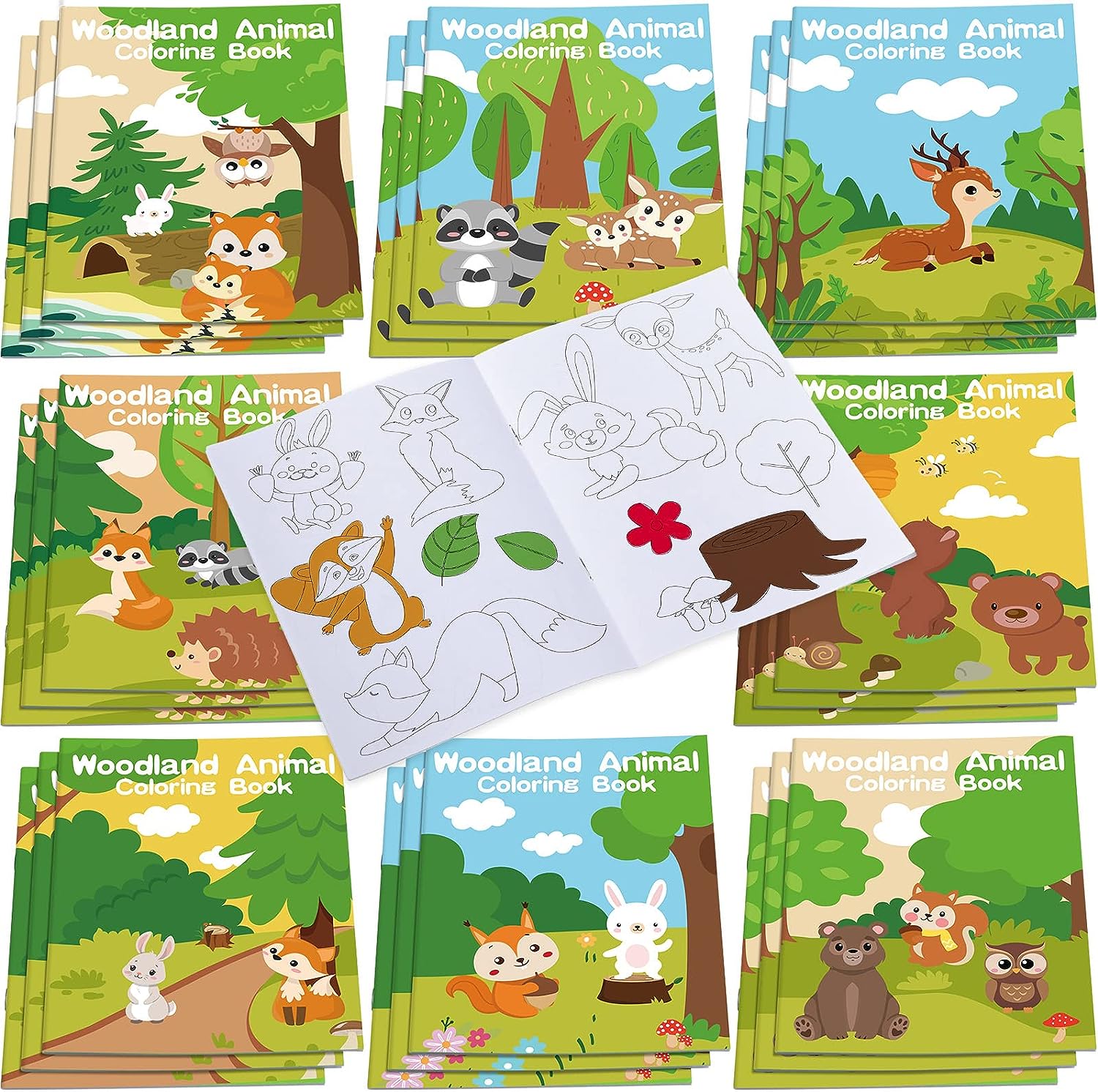24 Pcs Mini Coloring Books Bulk for Kids