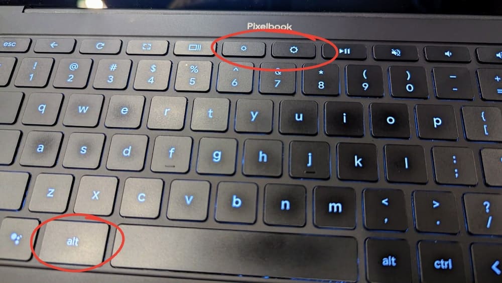 adjusting keyboard backlight on chromebook