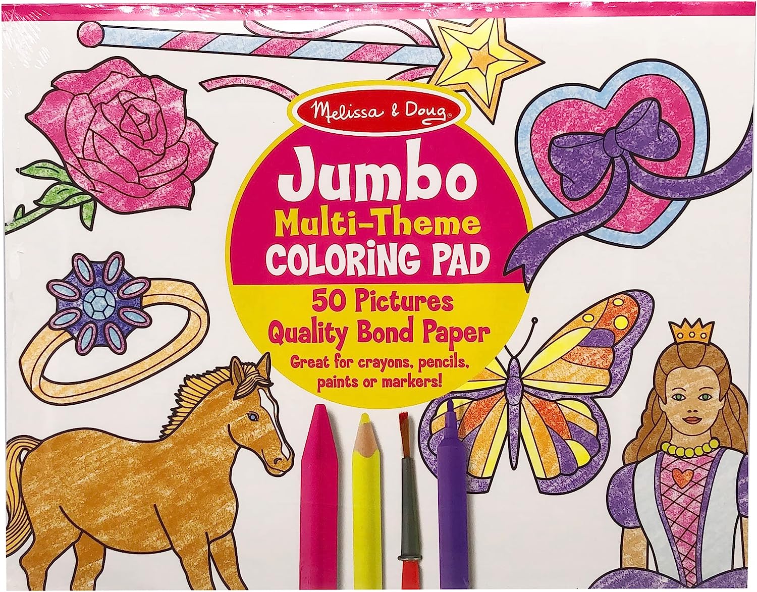 Melissa & Doug Jumbo 50-Page Kids' Coloring Pad