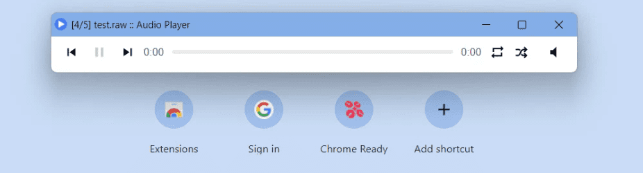 audio player extension for chrome