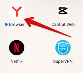 Yandex browser installed on ChromeOS