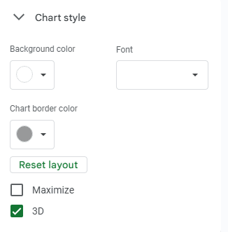 Changing the colors of the pie chart