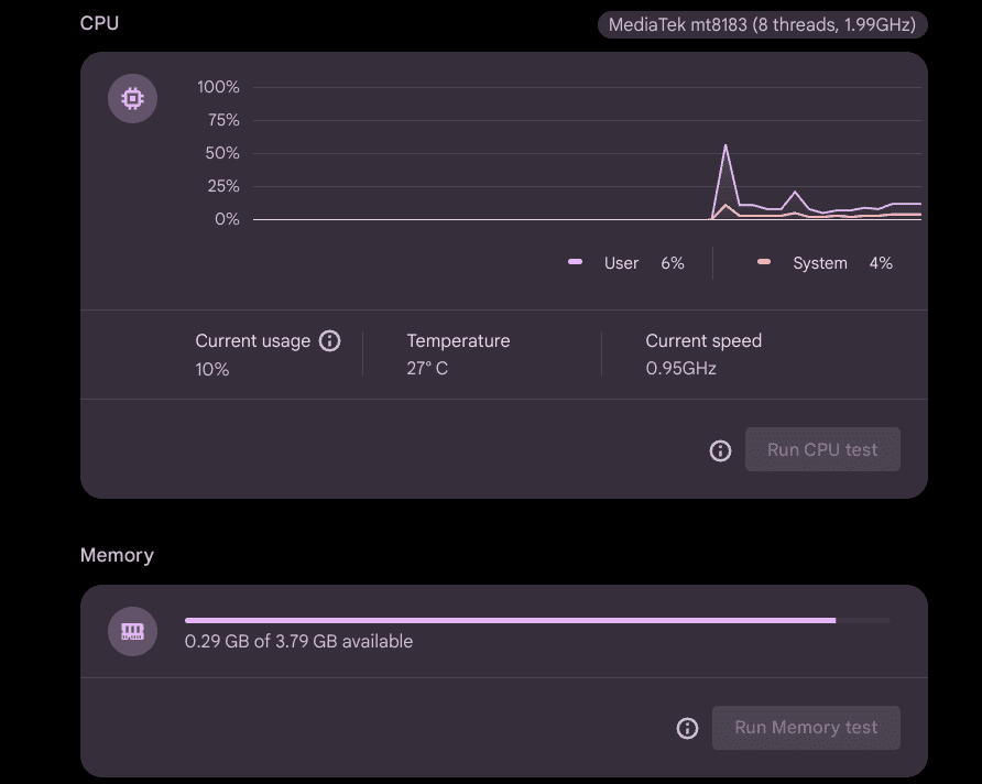 Running the rest of the diagnostics tests on ChromeOS