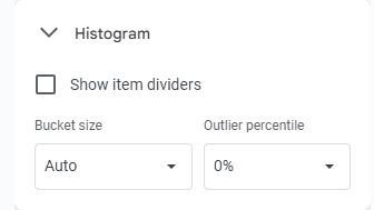 The Histogram setting