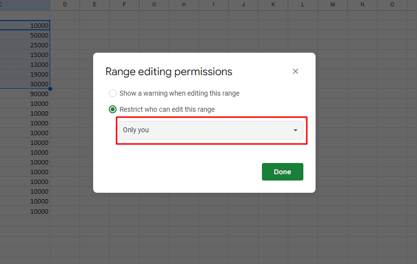 Restricing access to cells